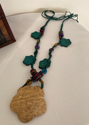 Renkli Boncuklu Bohem Uzun Kolye - Görsel 3