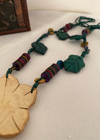 Renkli Boncuklu Bohem Uzun Kolye - Görsel 5