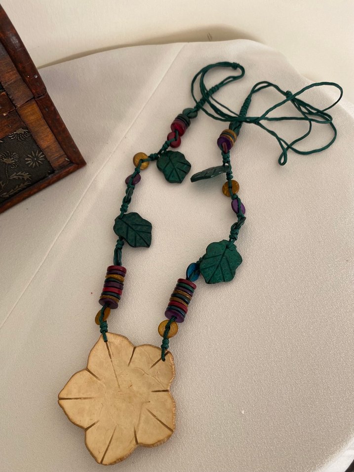 Renkli Boncuklu Bohem Uzun Kolye - Görsel 2