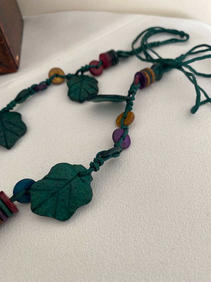 Renkli Boncuklu Bohem Uzun Kolye - Görsel 4