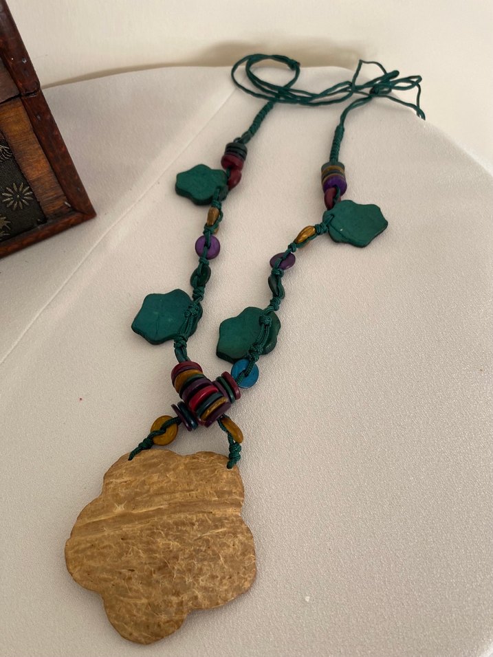 Renkli Boncuklu Bohem Uzun Kolye - Görsel 3