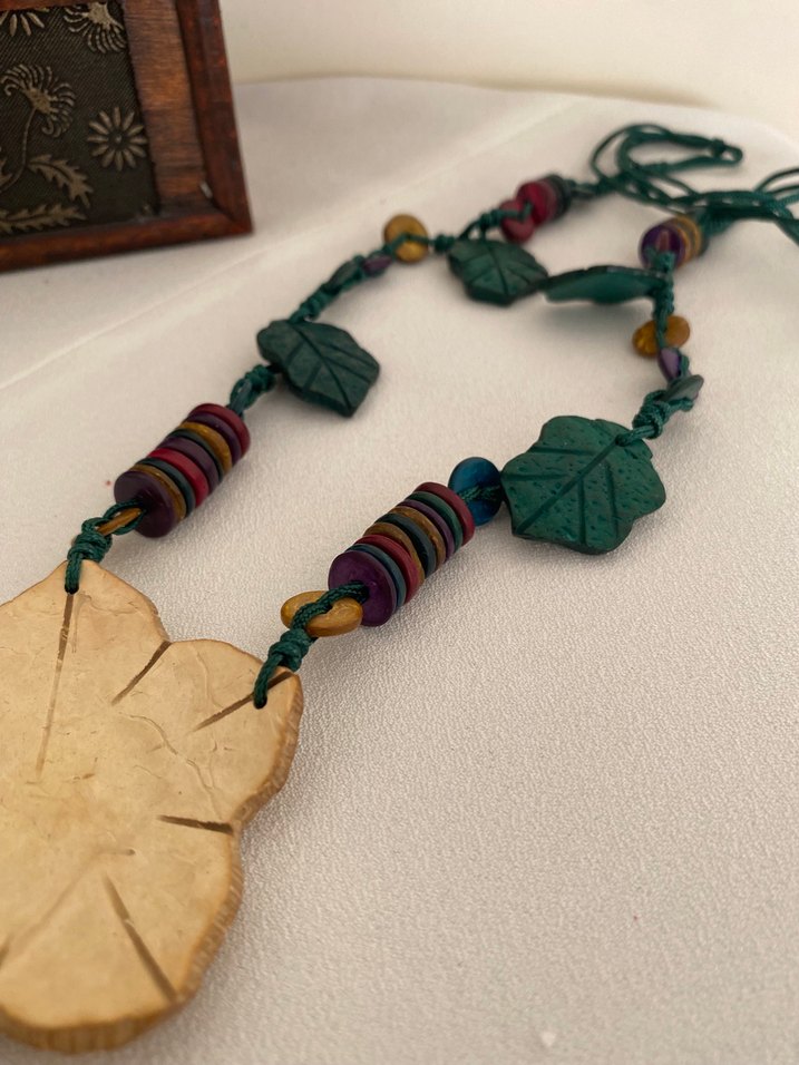 Renkli Boncuklu Bohem Uzun Kolye - Görsel 5