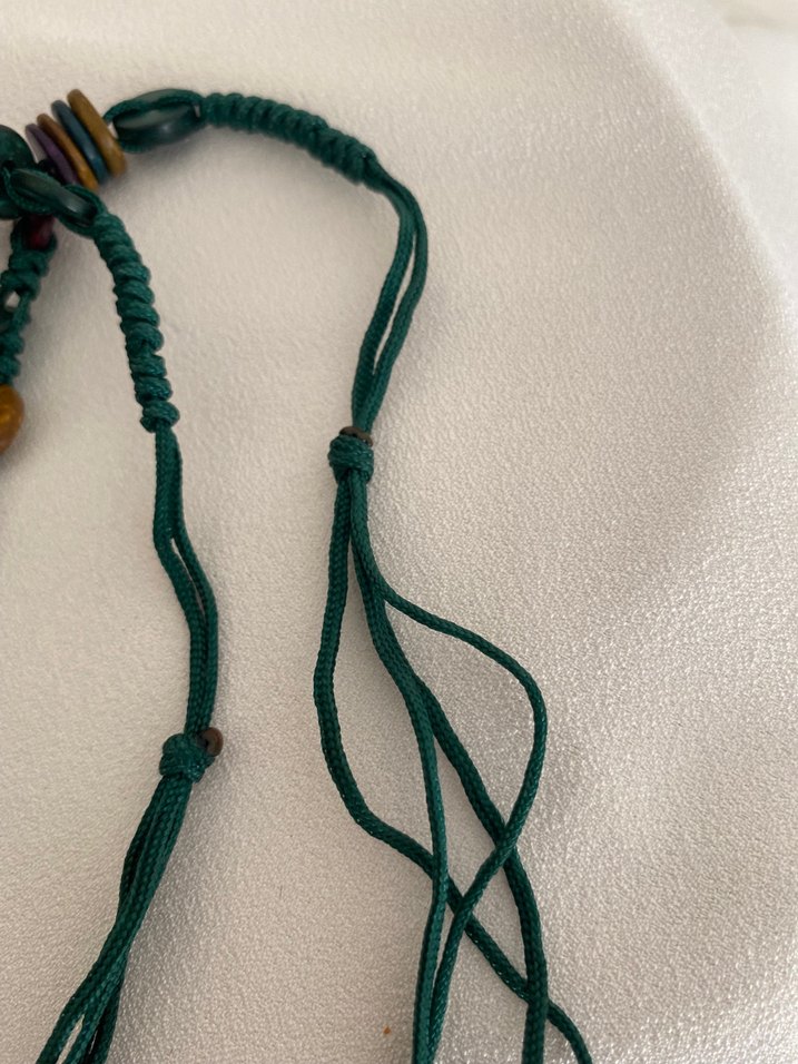 Bohem Yaprak Desenli Uzun Boncuklu Kadın Kolye - Görsel 3