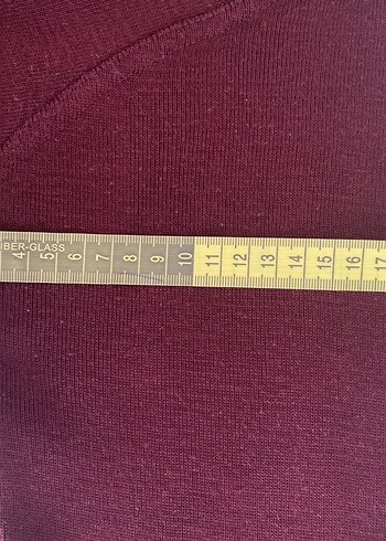 Bordo erkek Kazak, Bisiklet Yaka, Salaş - Görsel 5