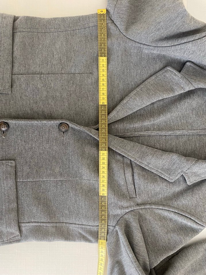 Düğmeli Gri Erkek Ceket - Görsel 5