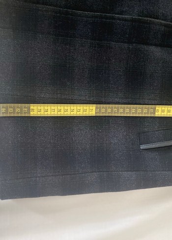 Gri ekoseli Erkek kaşe kaban - Görsel 7