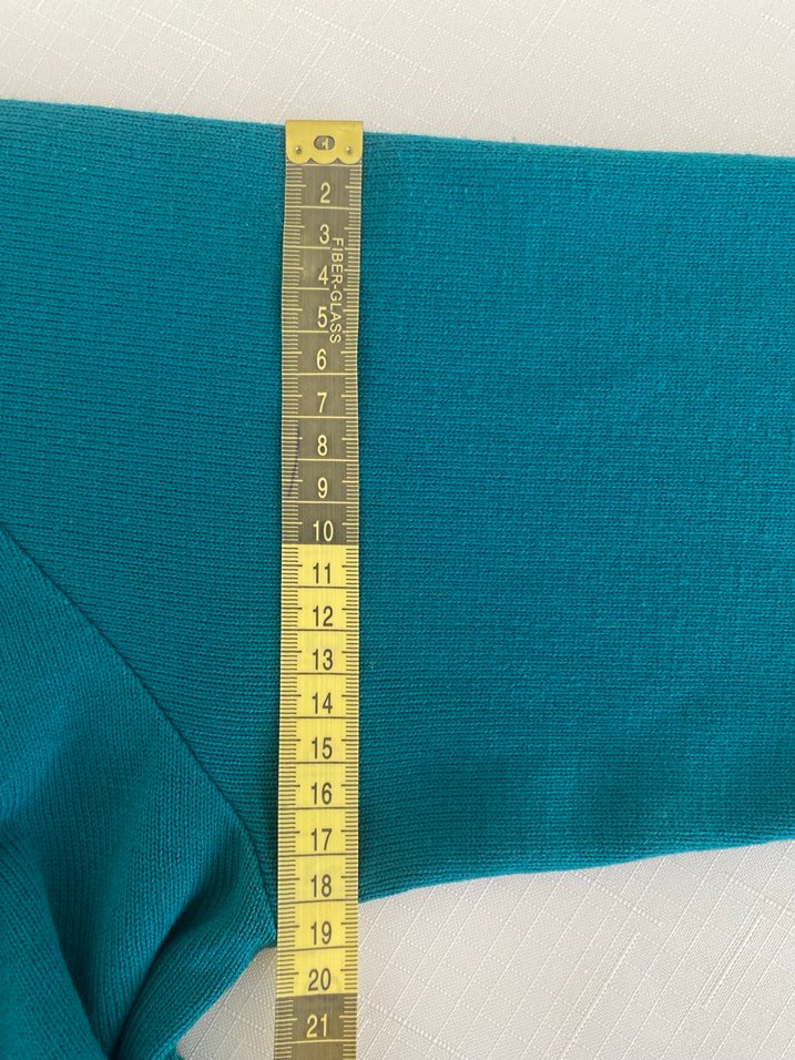 Turkuaz V Yaka Erkek Triko Kazak - Görsel 3