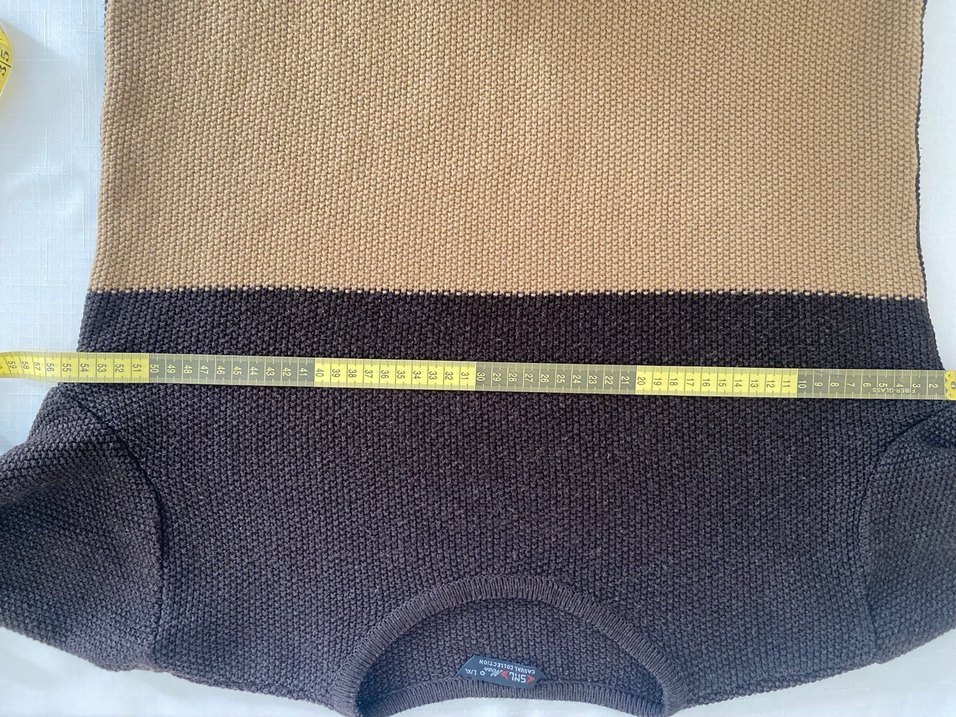 Erkek Kahverengi Triko Kazak - Görsel 3