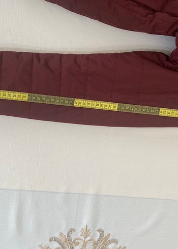 Bordo Fermuarlı erkek Mont - Görsel 5