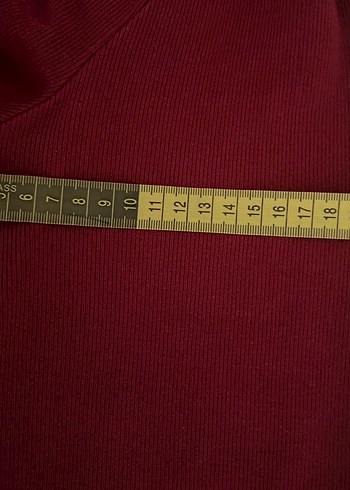 Bordo V Yaka Erkek Triko Kazak - Görsel 7