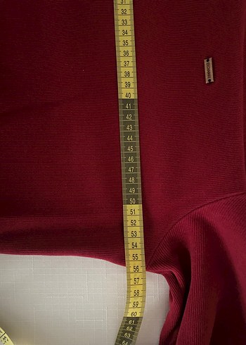 Bordo V Yaka Erkek Triko Kazak - Görsel 3