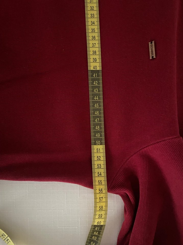 Bordo V Yaka Erkek Triko Kazak - Görsel 3