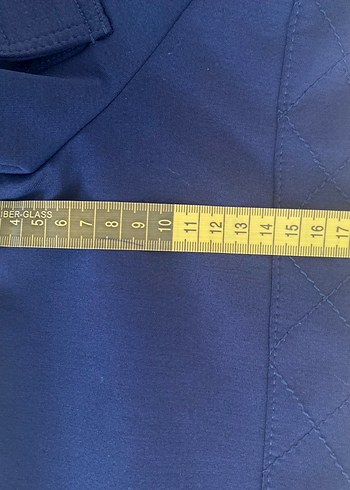 Lacivert Uzun Düğmeli Kadın Kaban - Görsel 6