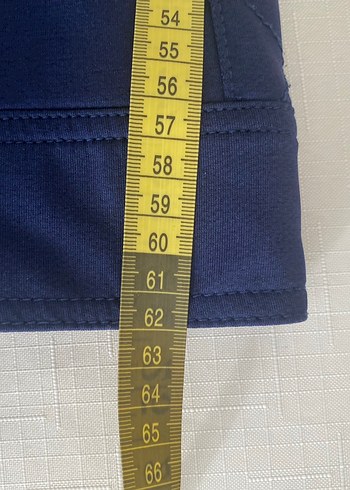 Lacivert Uzun Düğmeli Kadın Kaban - Görsel 4