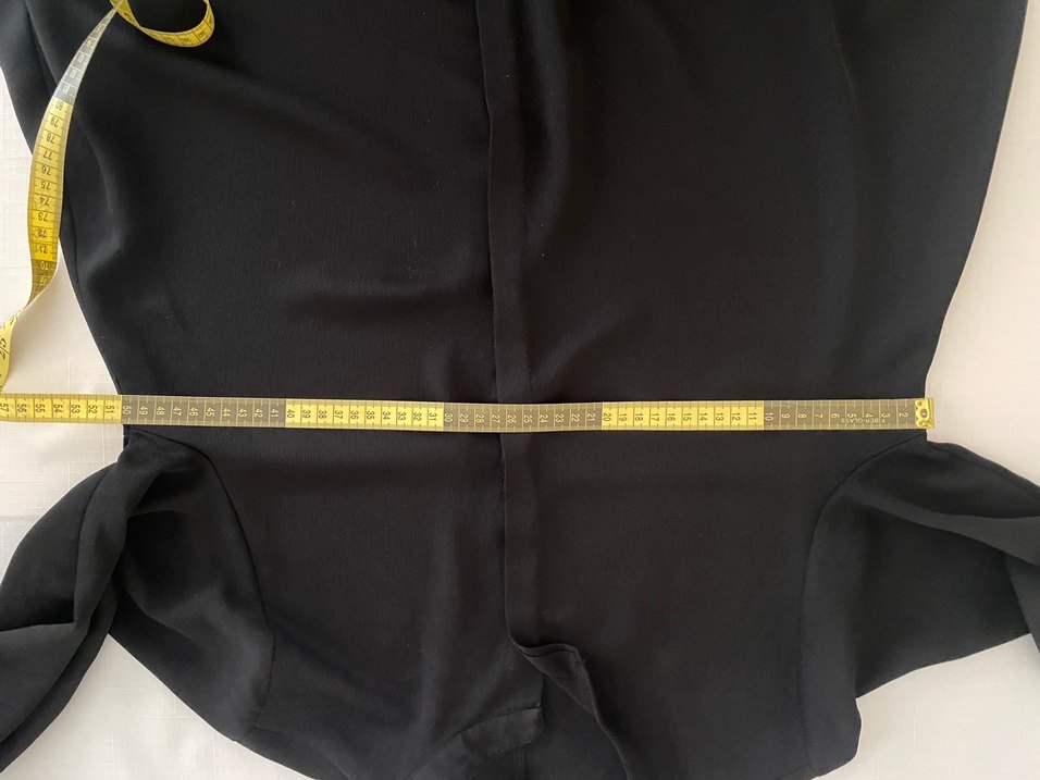 Düğmeli Siyah Uzun Kollu Tunik - Görsel 2