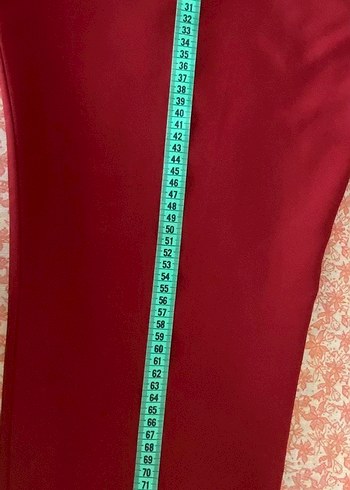 Bordo Kadın Kumaş Pantolon - Görsel 4