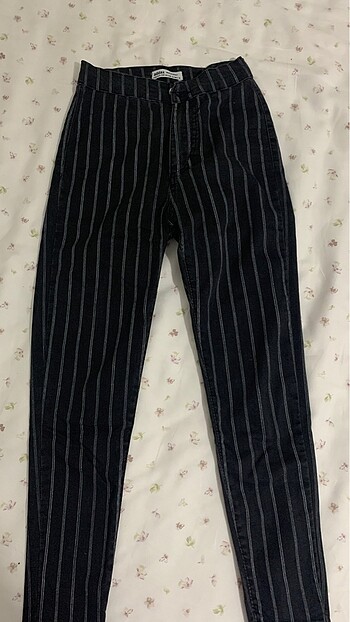 Çizgili Jeans