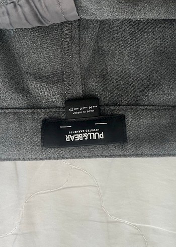 28 Beden Pull&Bear Gri Kumaş Pantolon