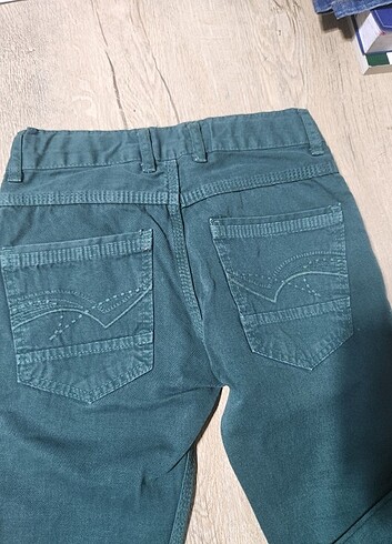 7 Yaş Beden yeşil Renk Jean pantolon