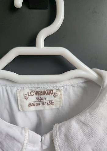 Nakışlı Beyaz Kız Çocuk Gömlek - Görsel 2