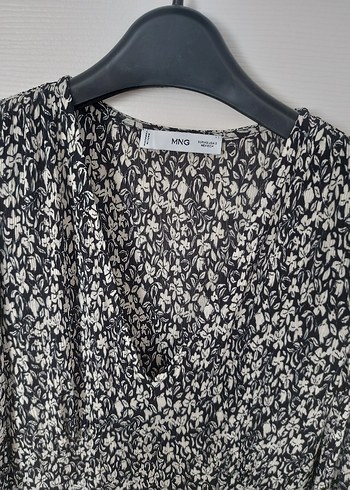 mango desenli elbise - Görsel 3