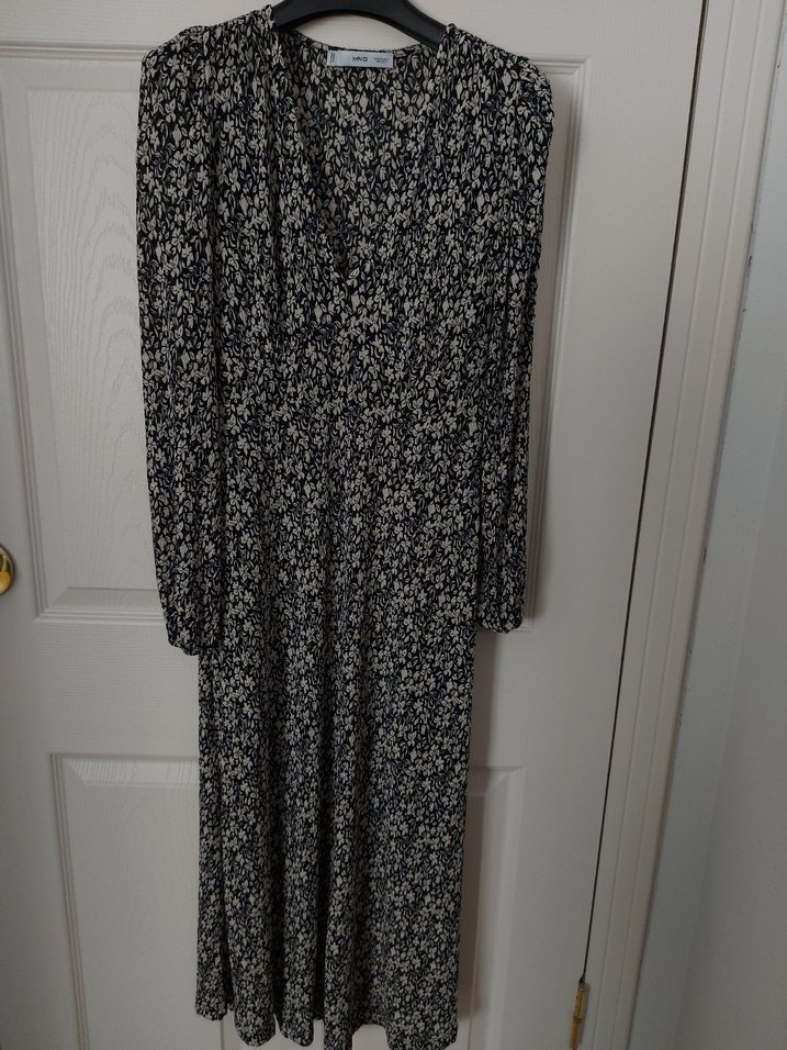 mango desenli elbise - Görsel 2