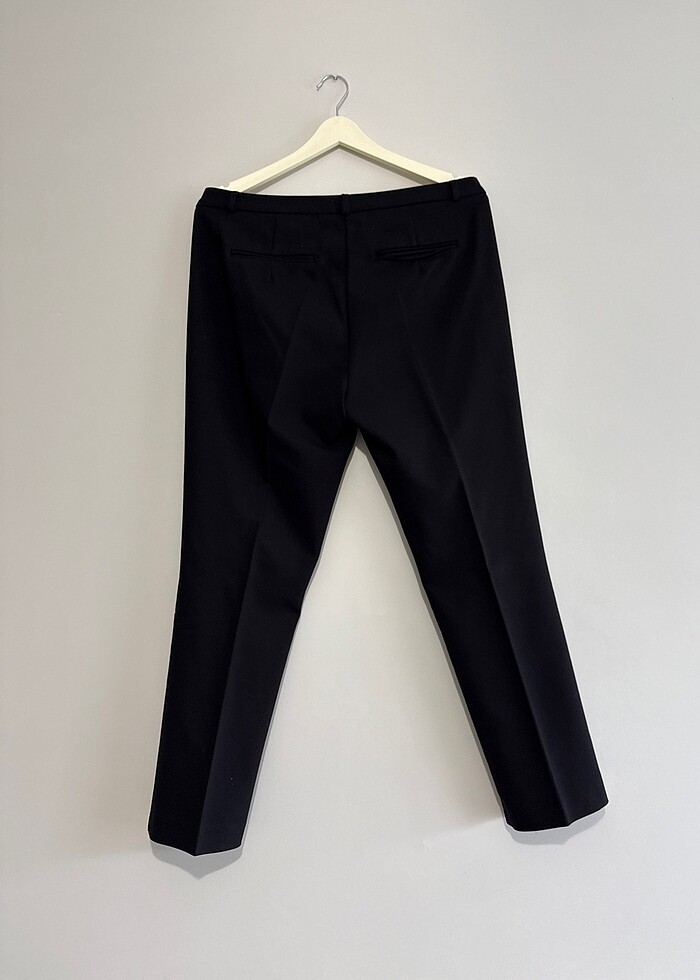 Sorunsuz koton kumaş pantolon - Görsel 2