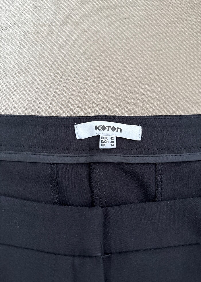 Sorunsuz koton kumaş pantolon - Görsel 5
