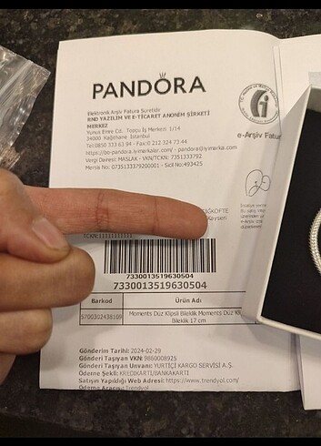 Pandora PANDORA MOMEnts düz klipsli