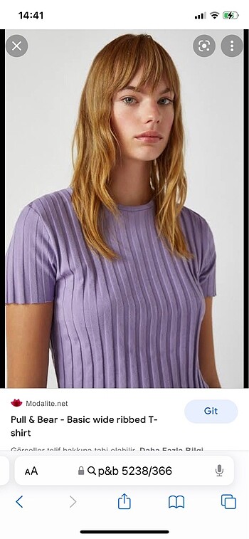 P&b lila tshirt