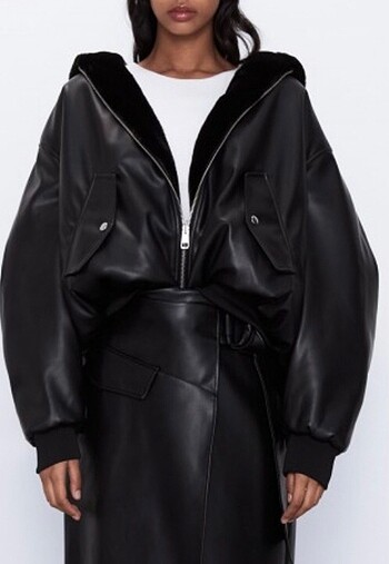 Zara Zara çift taraflı bomber ceket