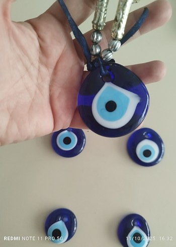  Beden mavi Renk Bohem Etnik cam Nazar Boncuğu