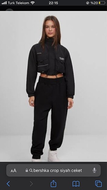 bershka crop ceket