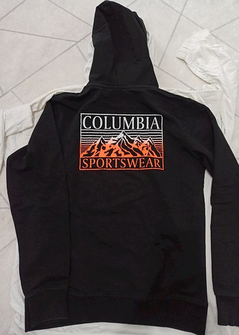 Columbia Siyah Kapusonlu Spor Sweatshirt