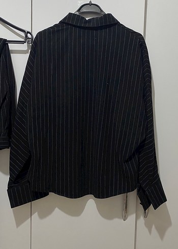 Kadın Siyah Çizgili Kuşaklı takım - Görsel 9