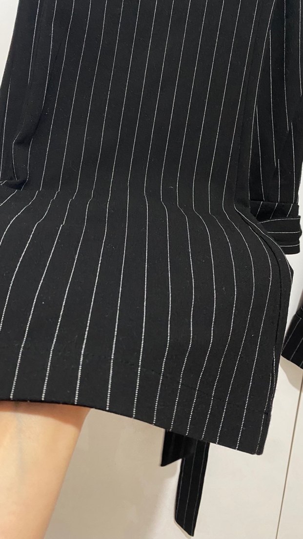 Kadın Siyah Çizgili Kuşaklı takım - Görsel 4