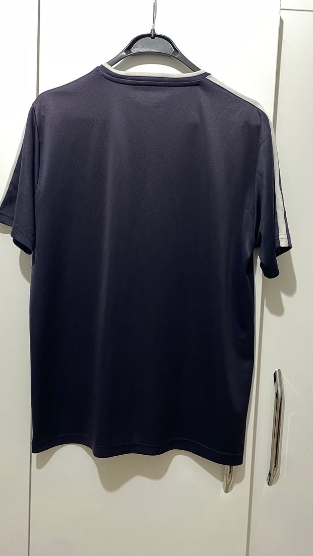 Erkek Siyah Oversize Spor Tişört - Görsel 2