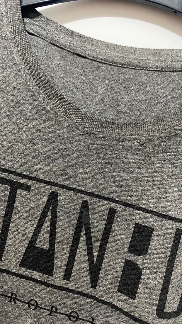 Gri Baskılı Erkek Tişörtü - Görsel 3