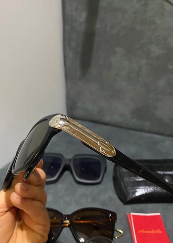 Siyah Parlak Kadın Güneş Gözlüğü Seti - Görsel 6