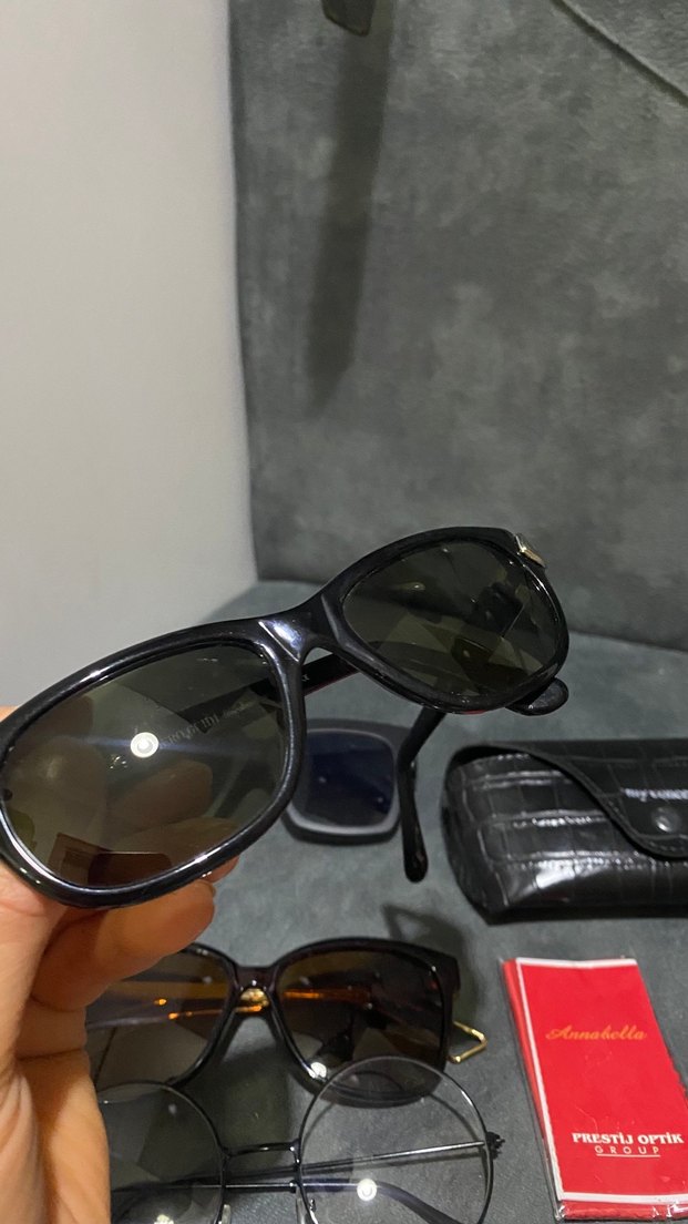 Siyah Parlak Kadın Güneş Gözlüğü Seti - Görsel 5
