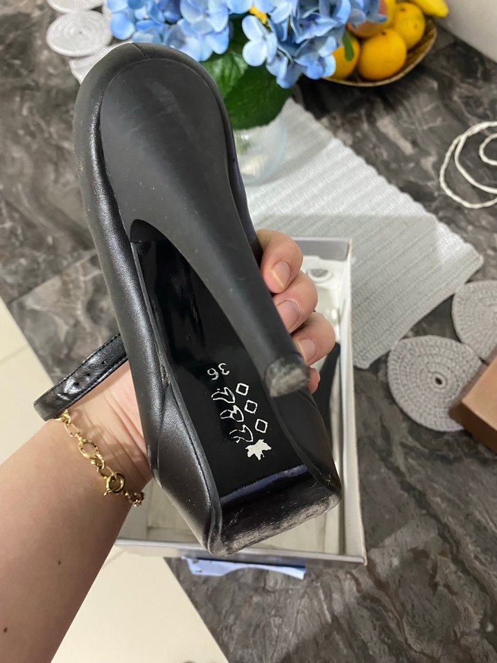 Tokalı Siyah Platform Stiletto Topuklu Kadın Ayakkabı - Görsel 2