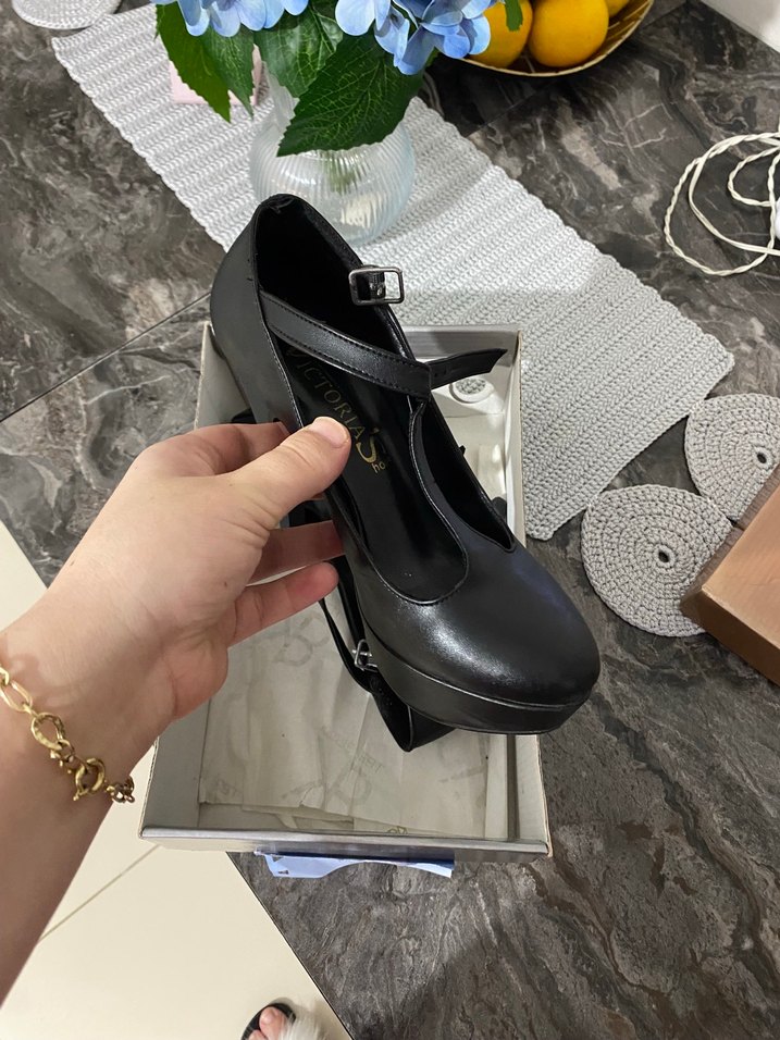 Tokalı Siyah Platform Stiletto Topuklu Kadın Ayakkabı - Görsel 3