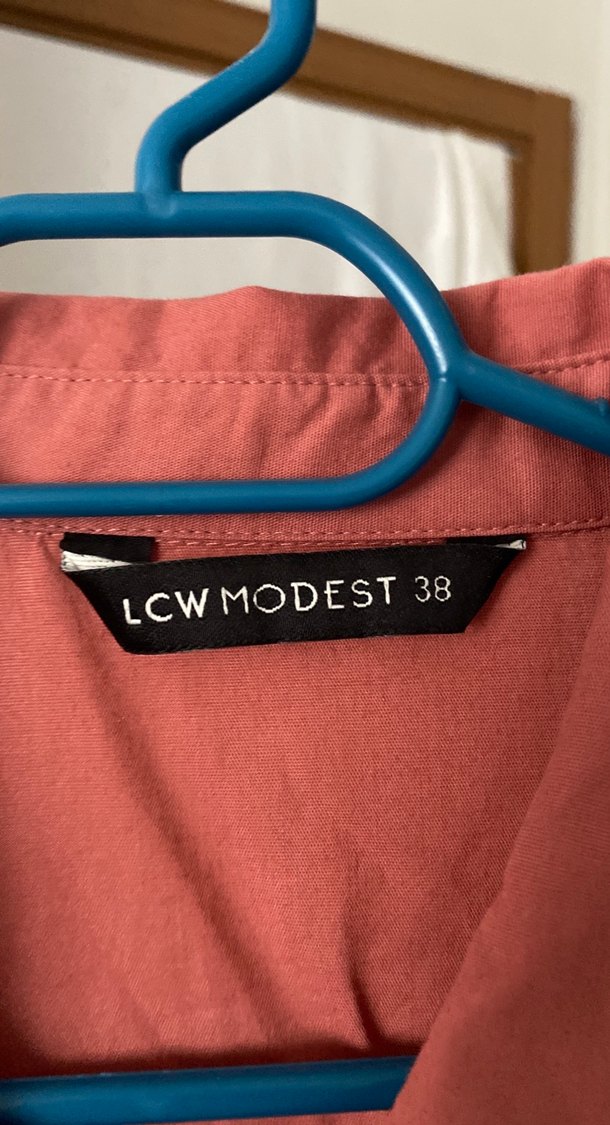 Bordo Kadın Keten Uzun Kollu Gömlek - Görsel 2