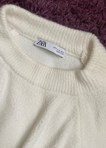 Beyaz Rahat Örgü Kadın Kazak - Görsel 3