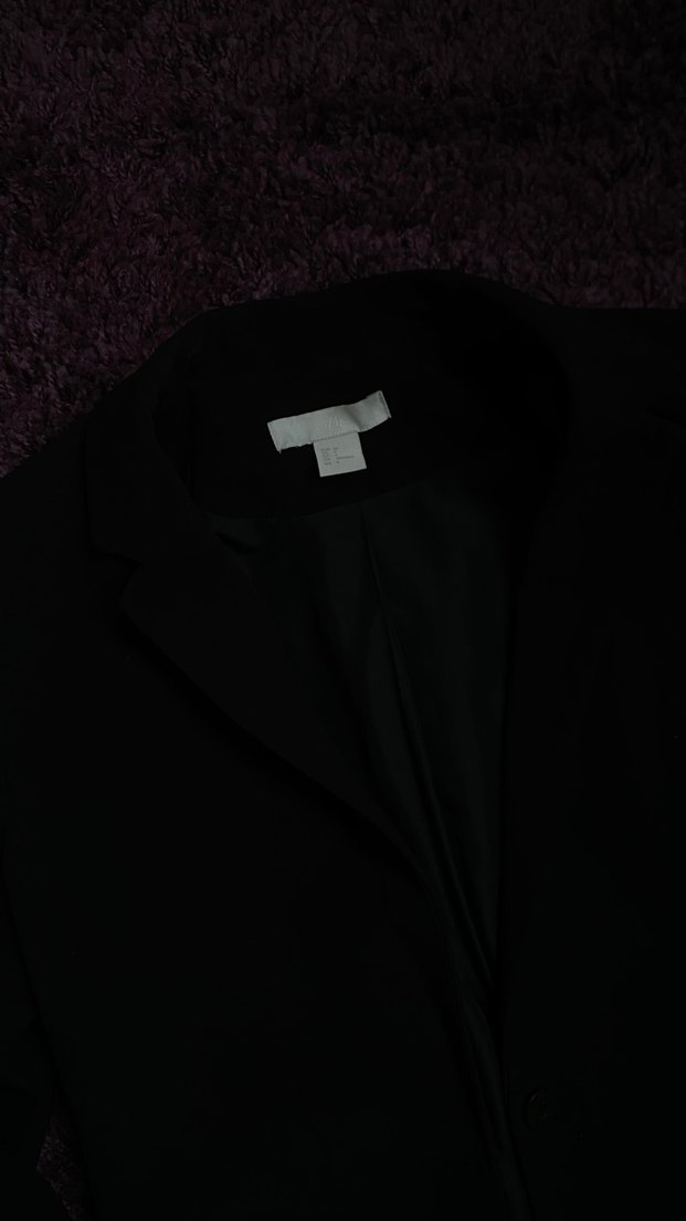 Düğmeli Siyah Kadın Blazer Ceket - Görsel 3