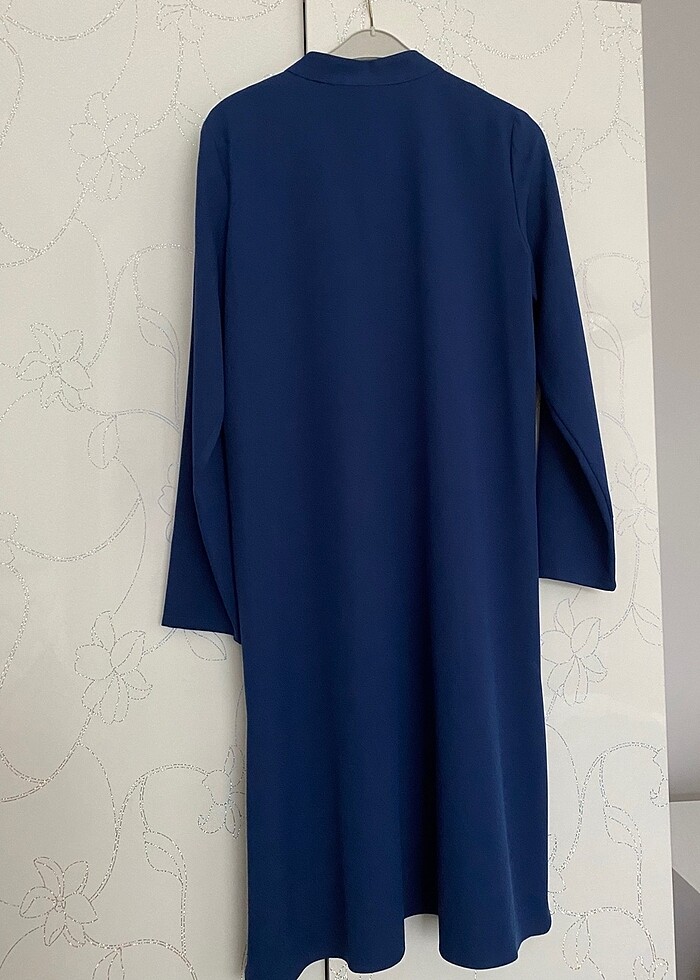 İndigo pantolon tunik takım - Görsel 2