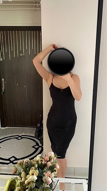 Mango İp askılı elbise