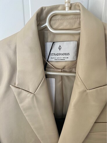 Stradivarius Blazer deri ceket oversize