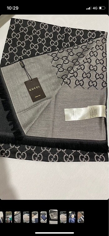 Gucci yün ipek şal