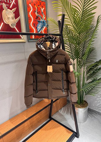 Kahverengi Kapüşonlu Erkek Mont - Görsel 2